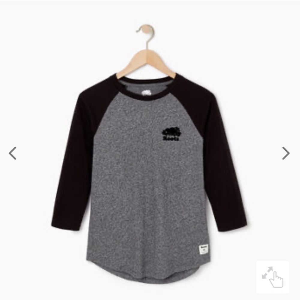 roots baseball tee